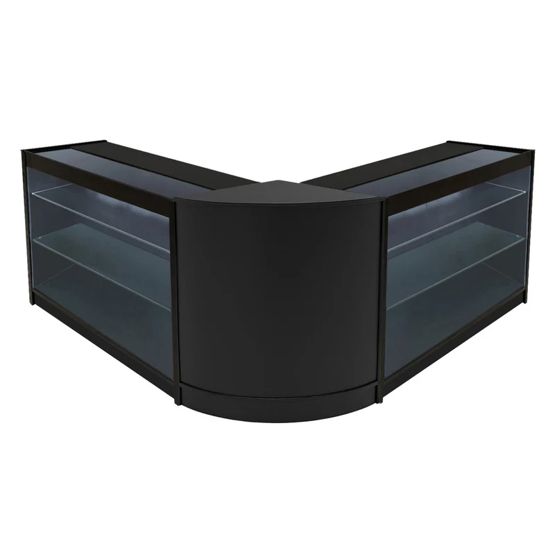 Comptoirs de Vente à LED Ensemble Helios - Noir CM60, 2 x K1200