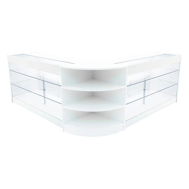Comptoirs de Vente à LED Ensemble Apollo - Blanc LM60, 2 x K1500