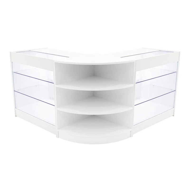 Comptoirs de Vente à LED Ensemble Apollo - Blanc LM60, 2 x K900
