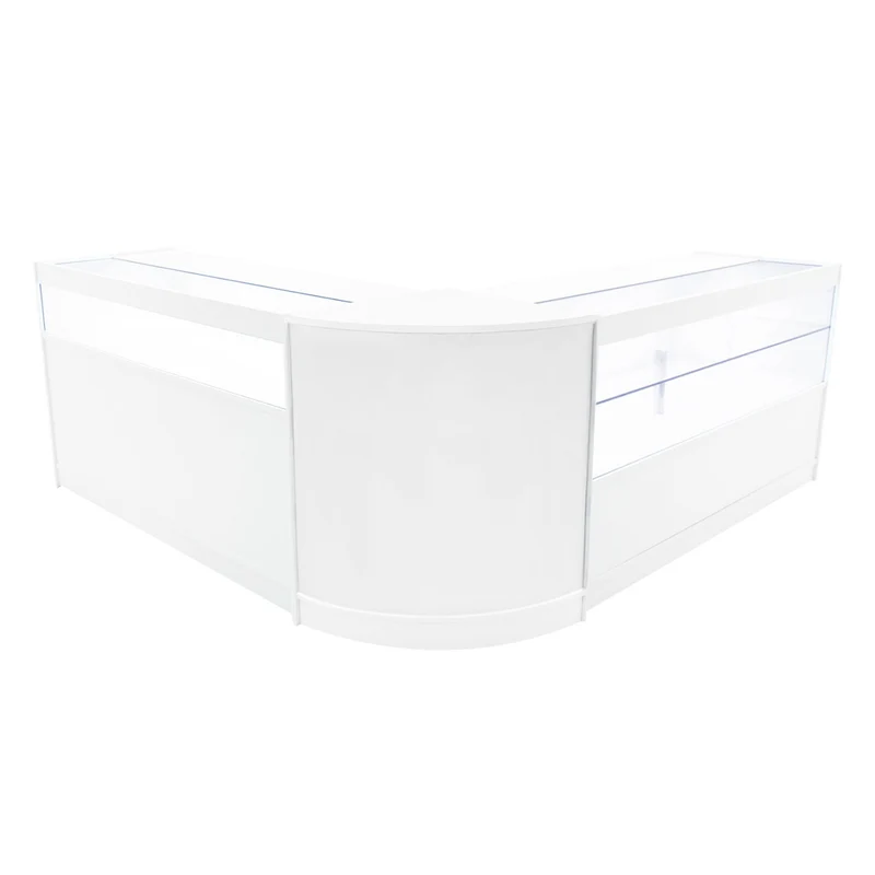 Comptoirs de Vente à LED Ensemble Adonis - Blanc CM60, B1500, C1500