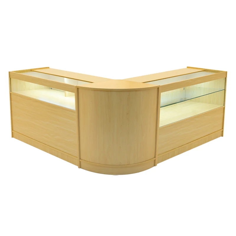 Comptoirs de Vente à LED Ensemble Adonis - Érable CM60, B1200, C1200