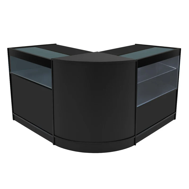 Comptoirs de Vente à LED Ensemble Adonis - Noir CM60, B900, C900