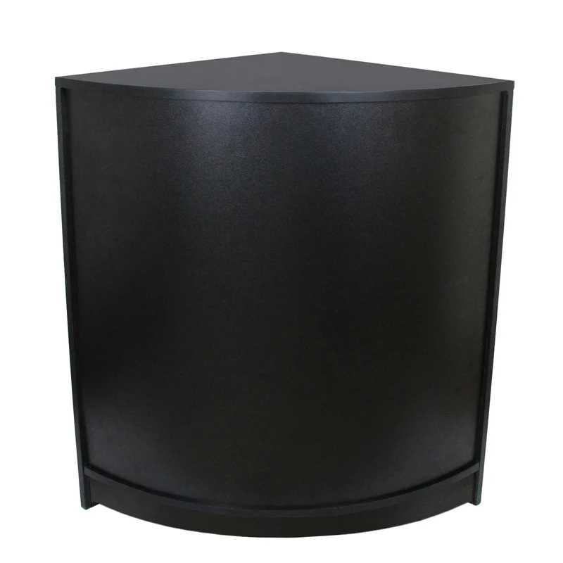 Comptoir de Vente Vitrine de Coin - Noir CM60