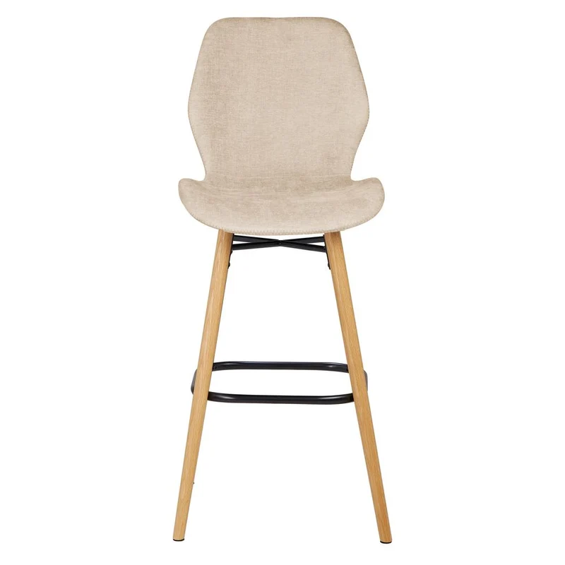 Chaise snack tissu soft touch sable KERI
