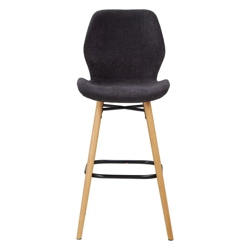 Chaise snack tissu soft touch noir