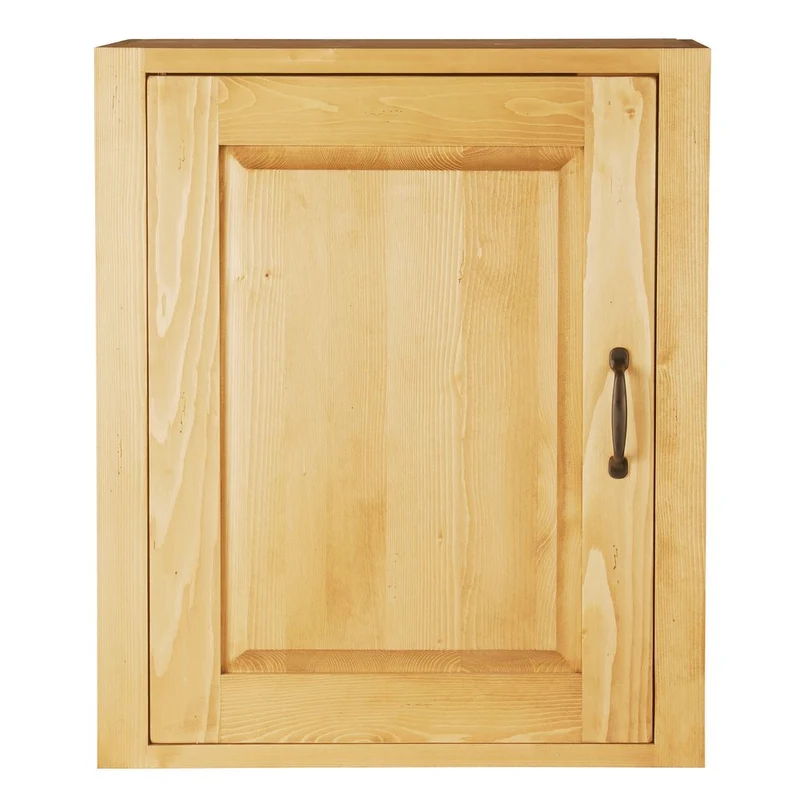 Meuble haut 60 cm 1 porte ouverture gauche épicéa huilé miel | Aravis