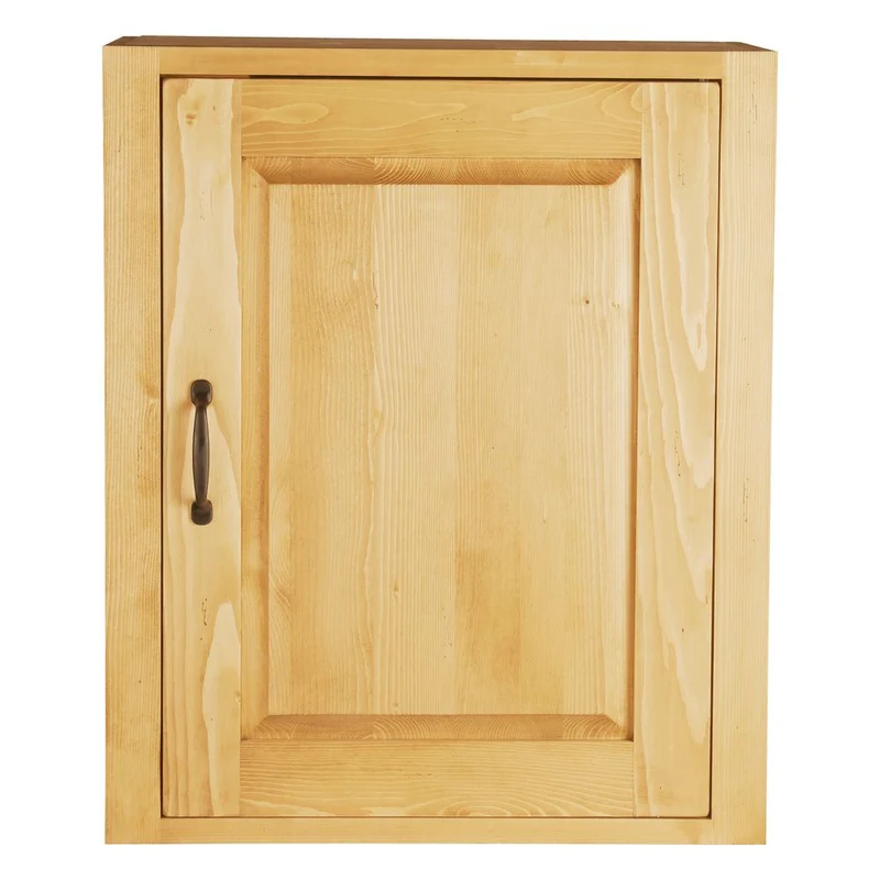 Meuble haut 60 cm 1 porte ouverture à droite épicéa huilé miel | Aravis