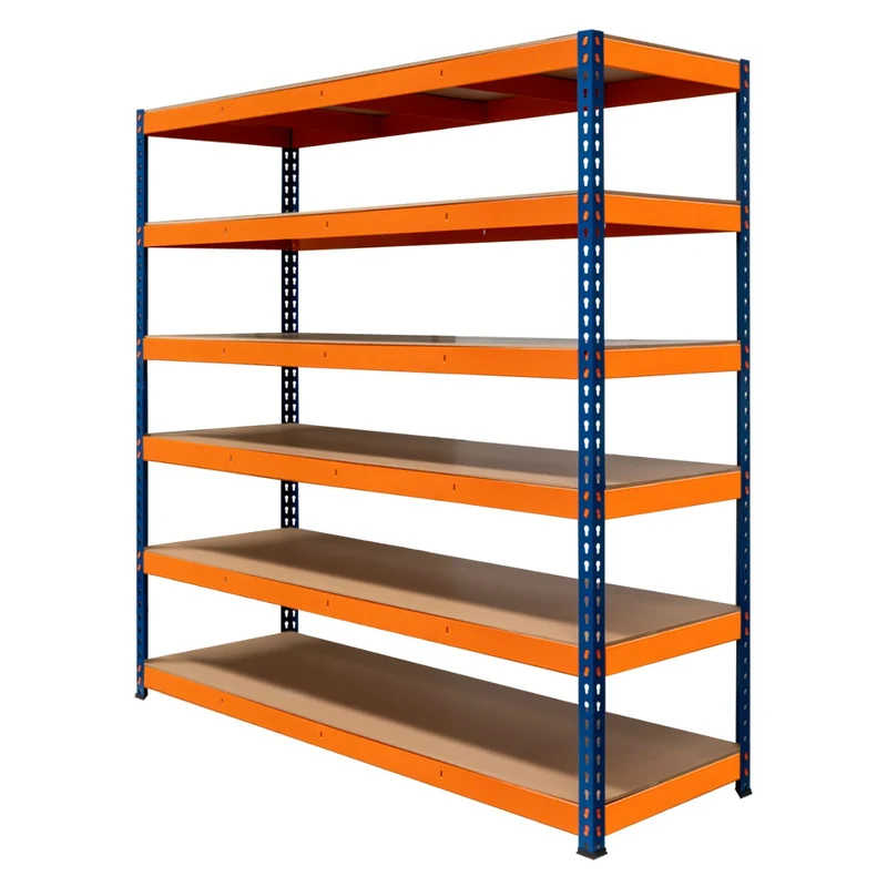 Monster Racking - 1 Rayonnage S-Rax à 6 Étagères en Acier 60 x 180 x 180 cm
