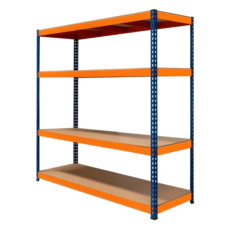 Monster Racking - 1 Rayonnage S-Rax à 4 Étagères en Acier 60 x 180 x 180 cm