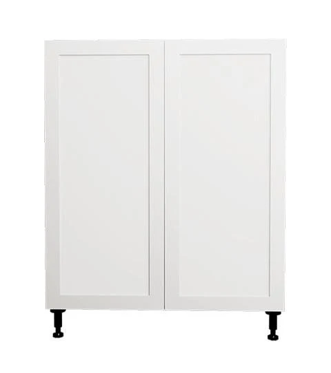 Armoire de cuisine bas 2 portes shaker blanc 27 L x 34 3/4 H x 24 P po