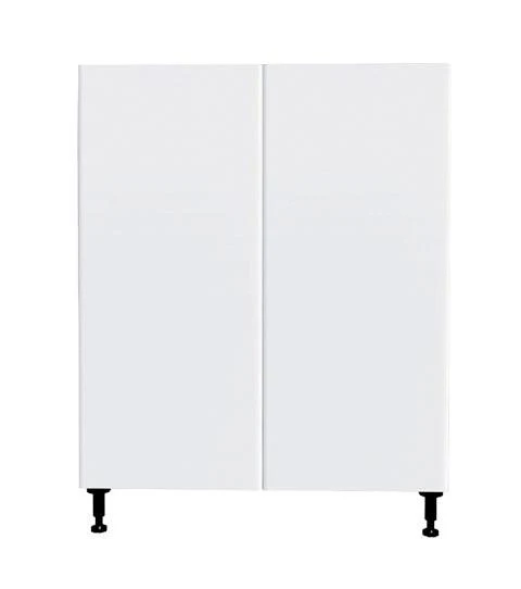 Armoire de cuisine bas 2 portes blanc laqué 27 L x 34 3/4 H x 24 po