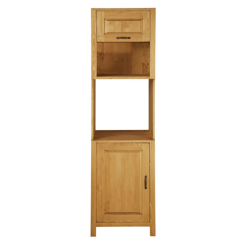 Armoire d'encastrement 1 niche 1 porte ouverture gauche épicéa huilé miel | Aravis