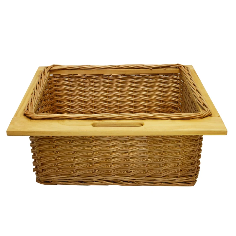 Panier Coulissant en Pin 600 mm