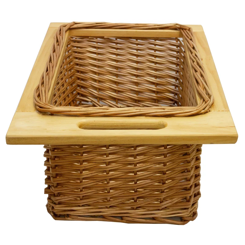 Panier Coulissant en Pin 400 mm