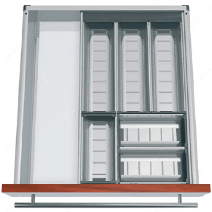 Ensemble modulable Orgaline pour couverts, pour tiroir de 550 mm (22 po) de profondeur par 400 mm (16 po) de largeur