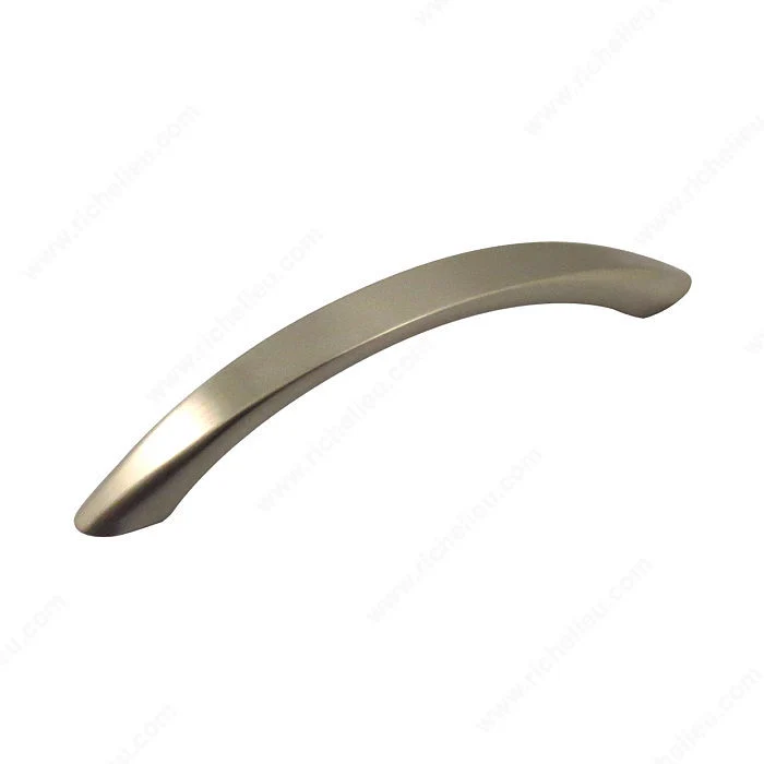 Poignée moderne en métal 163 - Nickel brossé 96mm