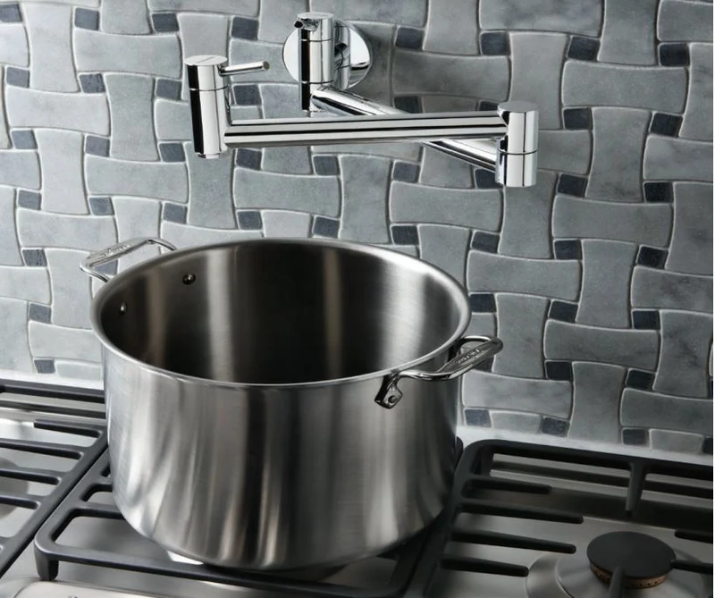Robinet mural de cuisine Blanco - Cantata chrome