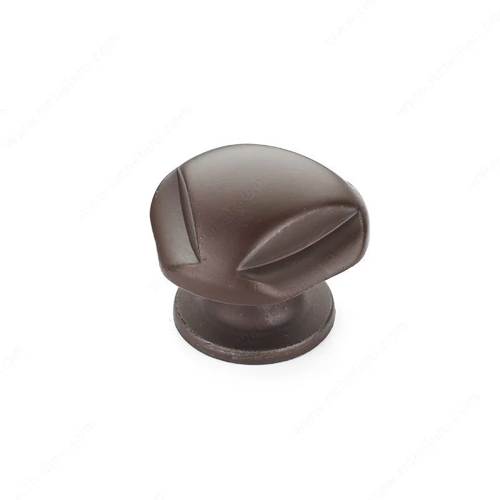 Bouton traditionnel en métal - 2391 - Rouille
