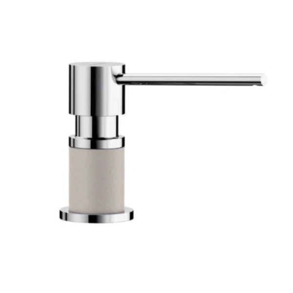 Distributeur à savon Blanco Lato - Chrome/gris béton
