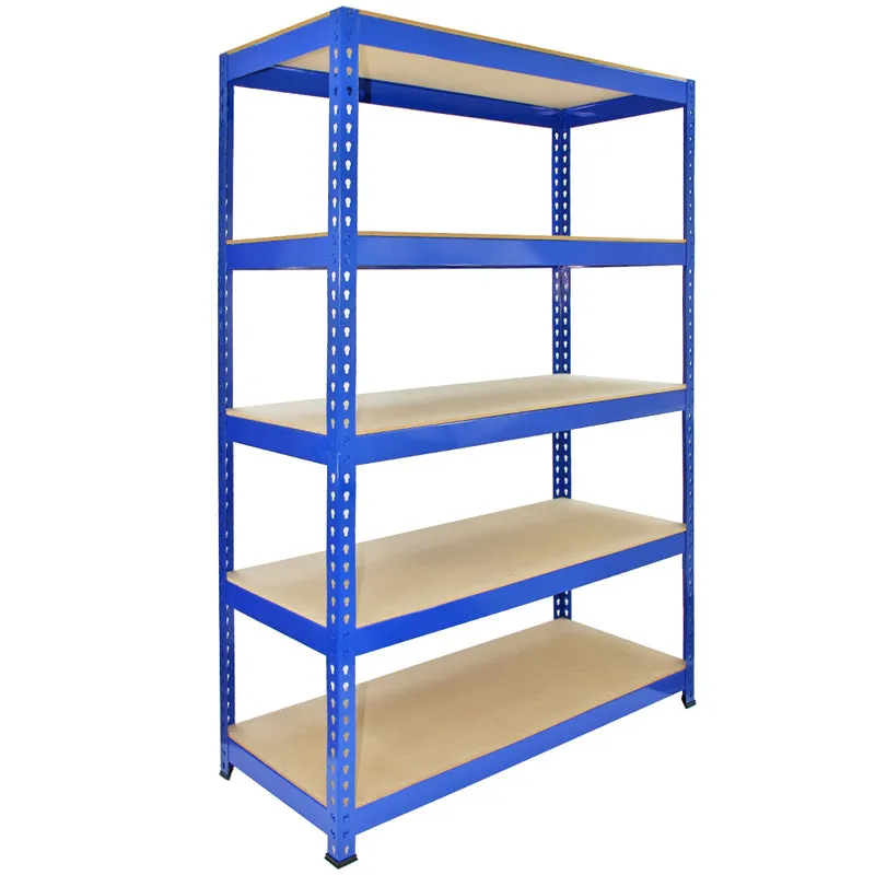 Monster Racking - Lot de 1 Rayonnage Q-Rax en Acier Bleu 120cm x 50cm x 180cm & Maillet