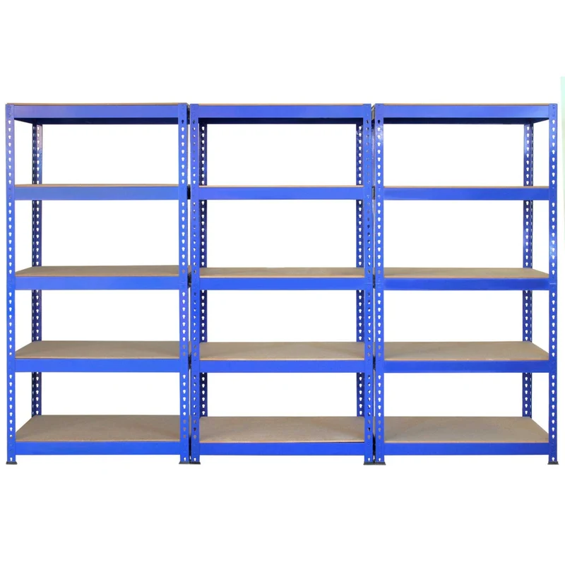 Monster Racking - Lot de Rayonnages Q-Rax 90cm en Acier Bleu & Maillet