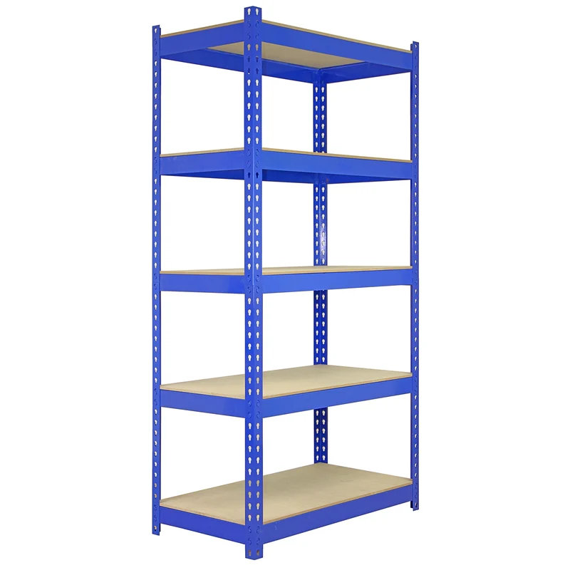 Monster Racking - 10 Rayonnages Q-Rax en Acier Bleu 90cm x 50cm x 182,5cm