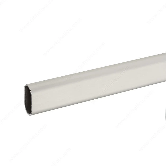 Tringle ovale chrome mat