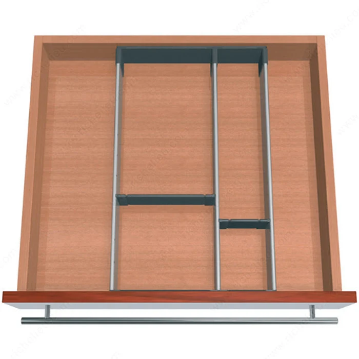 Ensemble modulaire Orgaline pour tiroir à ustensiles, couteaux et petits électroménagers, 500 mm x 600 mm (20 po x 24 po), P x l