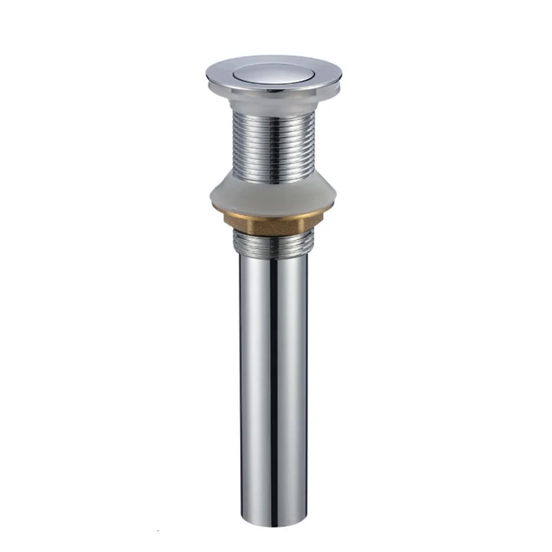 Pop-Up Drainage sans trop-plein en chrome poli