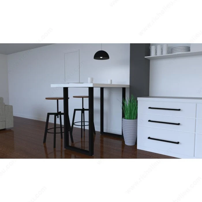 Pattes pour table structurelle - Noir mat (Emb. de 2)