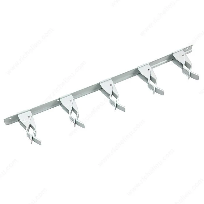 Barre de rangement avec pinces à ressort