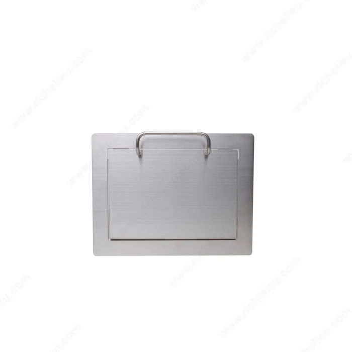 Passe-déchets rectangulaire muni d'une poignée