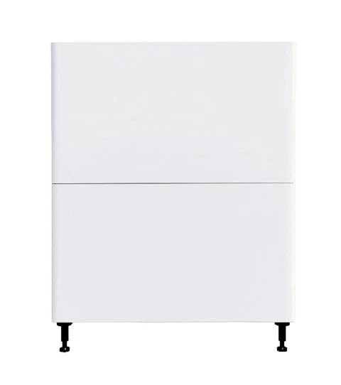 Armoire de cuisine bas 2 tiroirs blanc laqué 30 L x 34 3/4 H x 24 po.