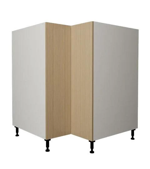 Armoire de cuisine bas en coin beauté naturelle 33 L x 34 3/4 H x 24 P