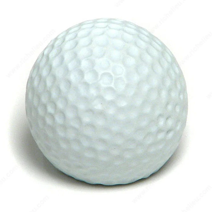 Bouton éclectique en résine - balle de golf - 9352