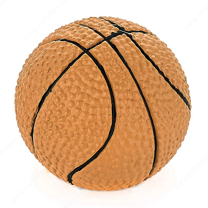 Bouton éclectique en résine - ballon de basketball - 9350