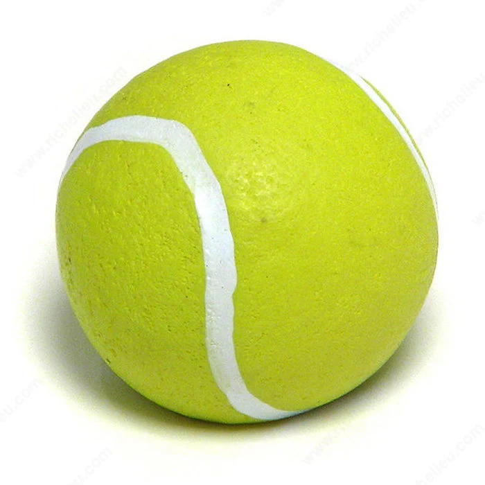 Bouton éclectique résine - balle de tennis - 9351