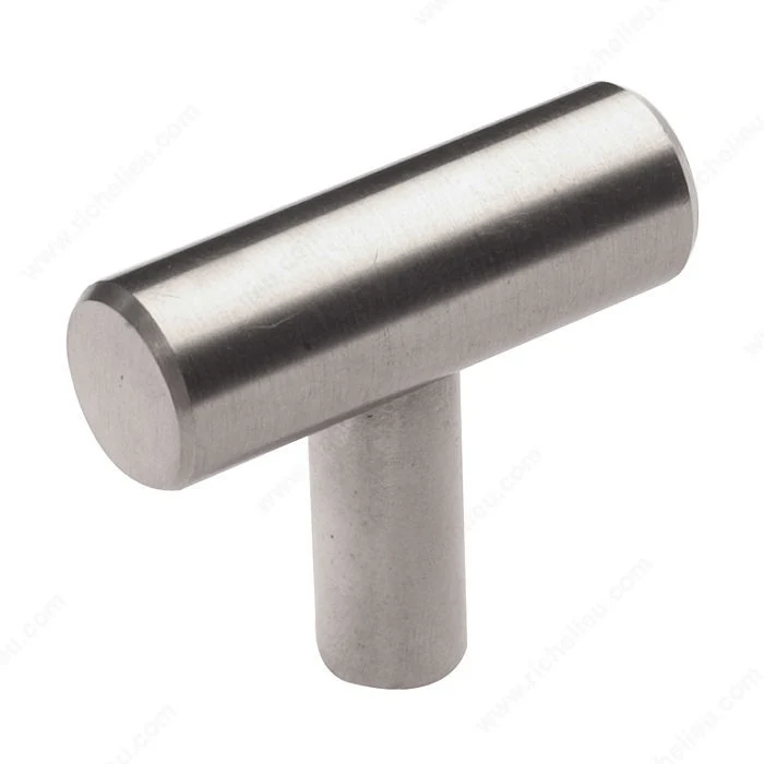 Bouton contemporain antibactérien en acier inoxydable - 3487