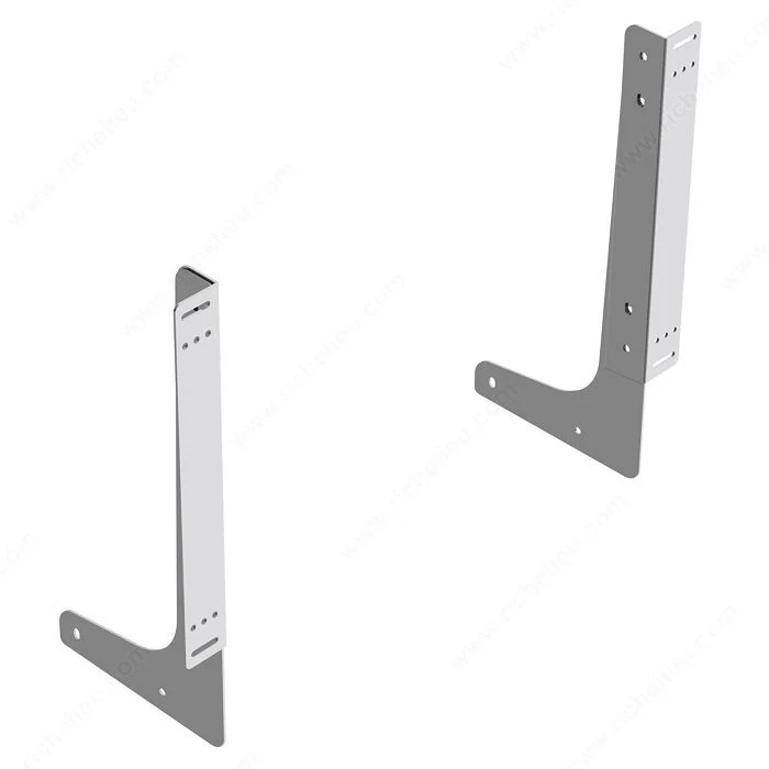 Support de fixation sur porte gris