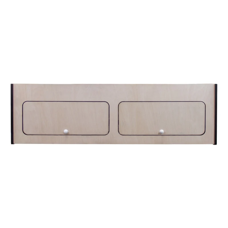 Armoire de Rangement pour Camping-Car avec Rebord Noir – 120 x 35 x 35 cm