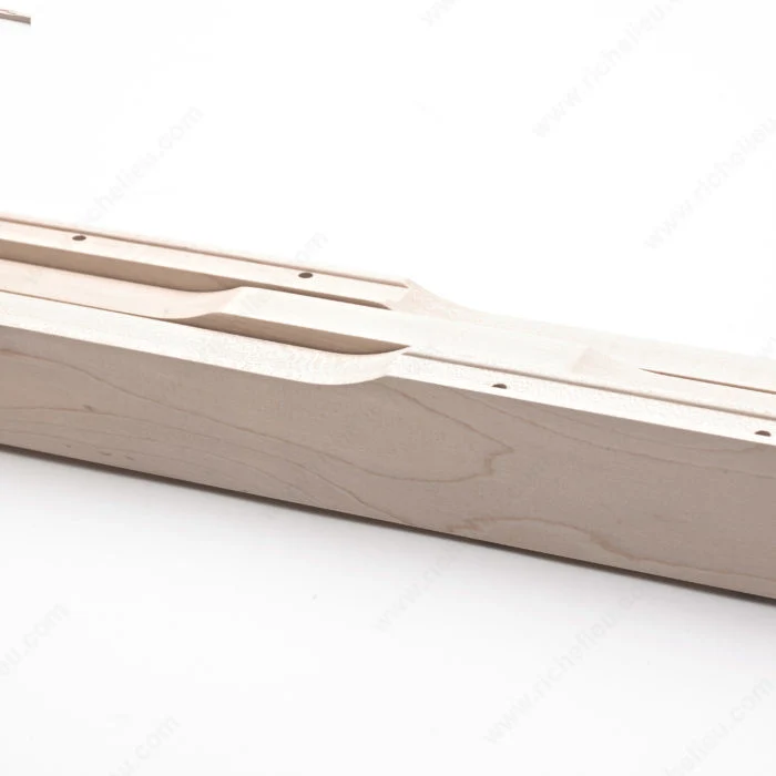 Coulisse de table en bois