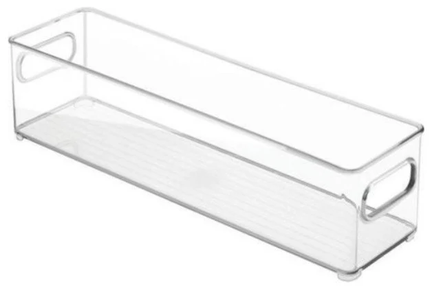Organisateur pour réfrigérateur en plastique transparent 4" x 14.5" x 4" - Freeze