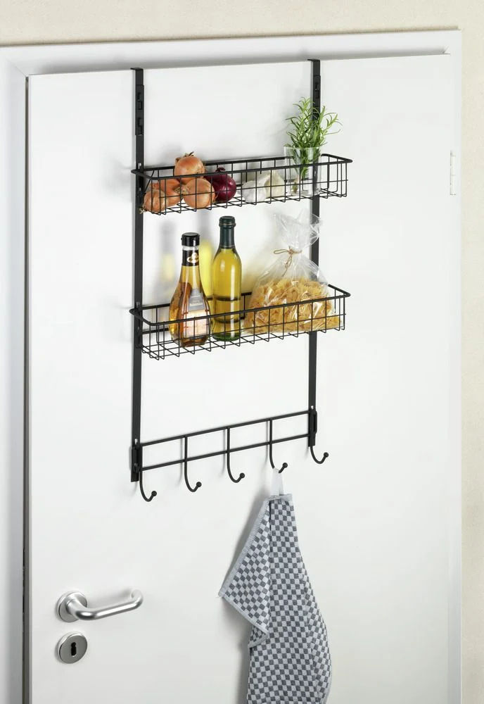 Rangement de porte, noir