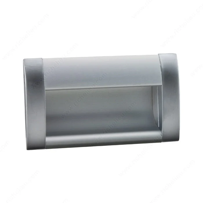 Poignée contemporaine encastrée en aluminium - 3100