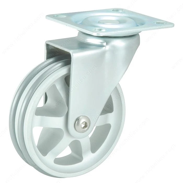 Roulette vintage à double anneau en aluminium