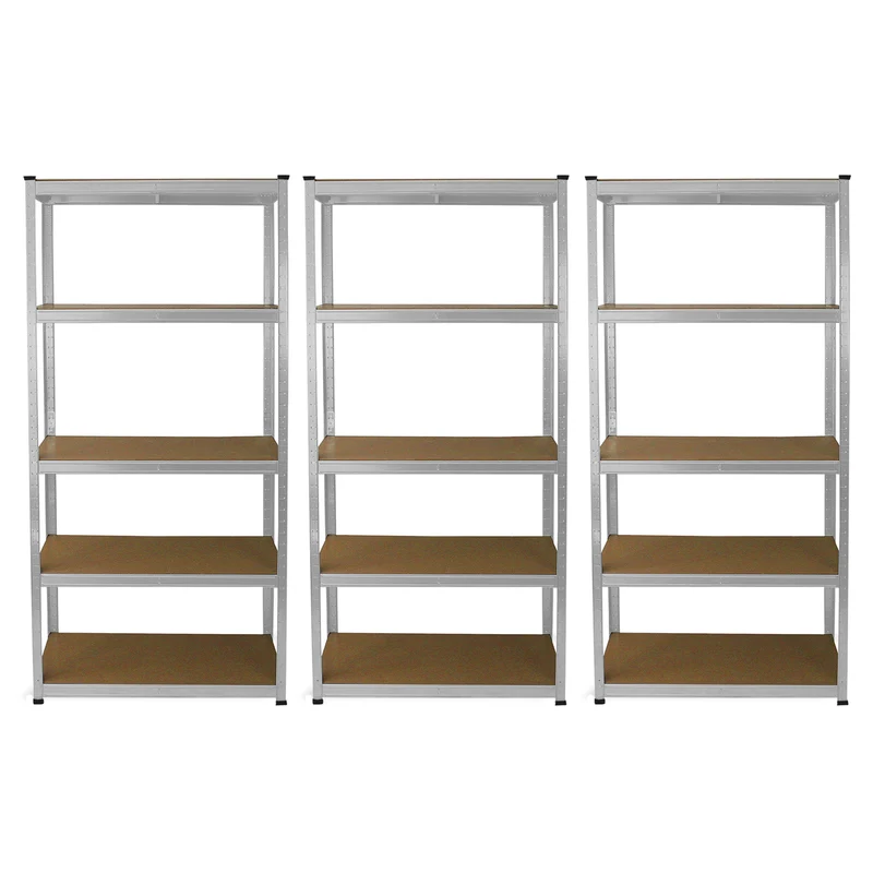 Monster Racking - 3 Rayonnages E-Rax en Acier Gris 90cm x 40cm x 180cm