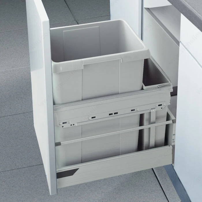 Centre de recyclage Euro Cargo à deux bacs (38 L et 7 L)