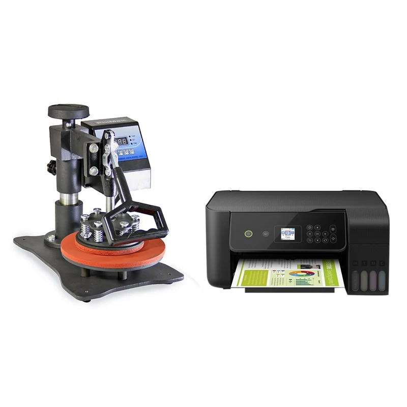 PixMax Lot de Presse à Chaud pour Assiettes & Imprimante
