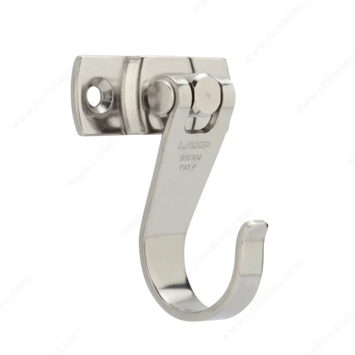 Crochet utilitaire pivotant en acier inoxydable - UJ