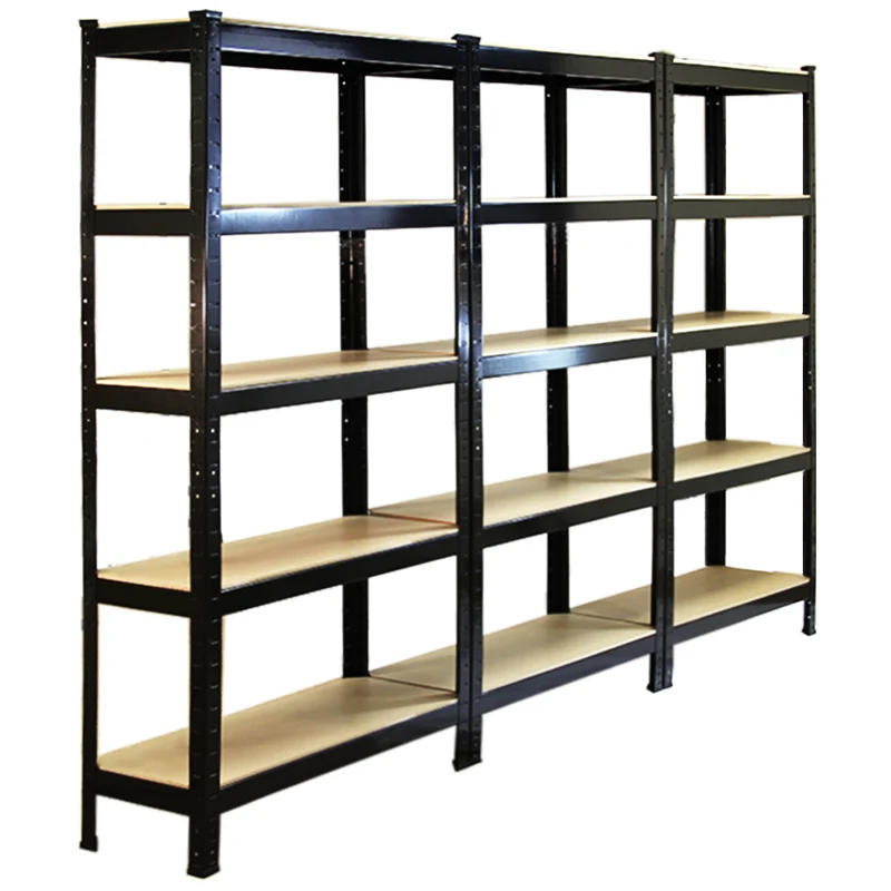 Monster Racking - 3 Rayonnages T-Rax en Acier Noir 75cm x 30cm x 150cm